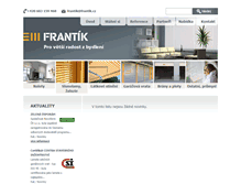 Tablet Screenshot of frantik.cz